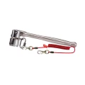 Stainless Steel Scaffold Key 7/16 (21mm) with Coil Tether Single-Action
